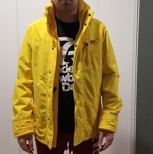 Abercrombie and Fitch Yellow Weatherproof Coat